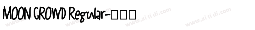 MOON CROWD Regular字体转换